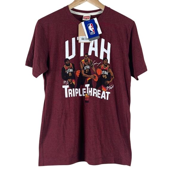 NBA NWT Utah Jazz Triple Threat Graphic Tee - Picture 1 of 4